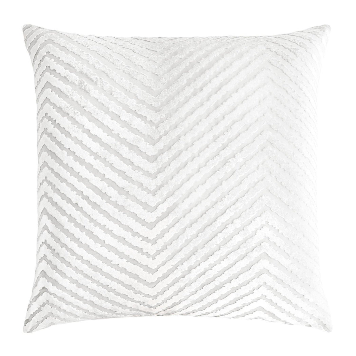 White Chevron Decorative Pillow by Kevin O&#39;Brien Studio | Fig Linens