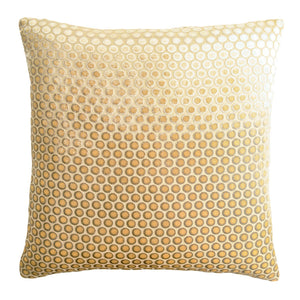 Fig Linens - Dots Velvet Gold Beige Pillows by Kevin O’Brien Studio