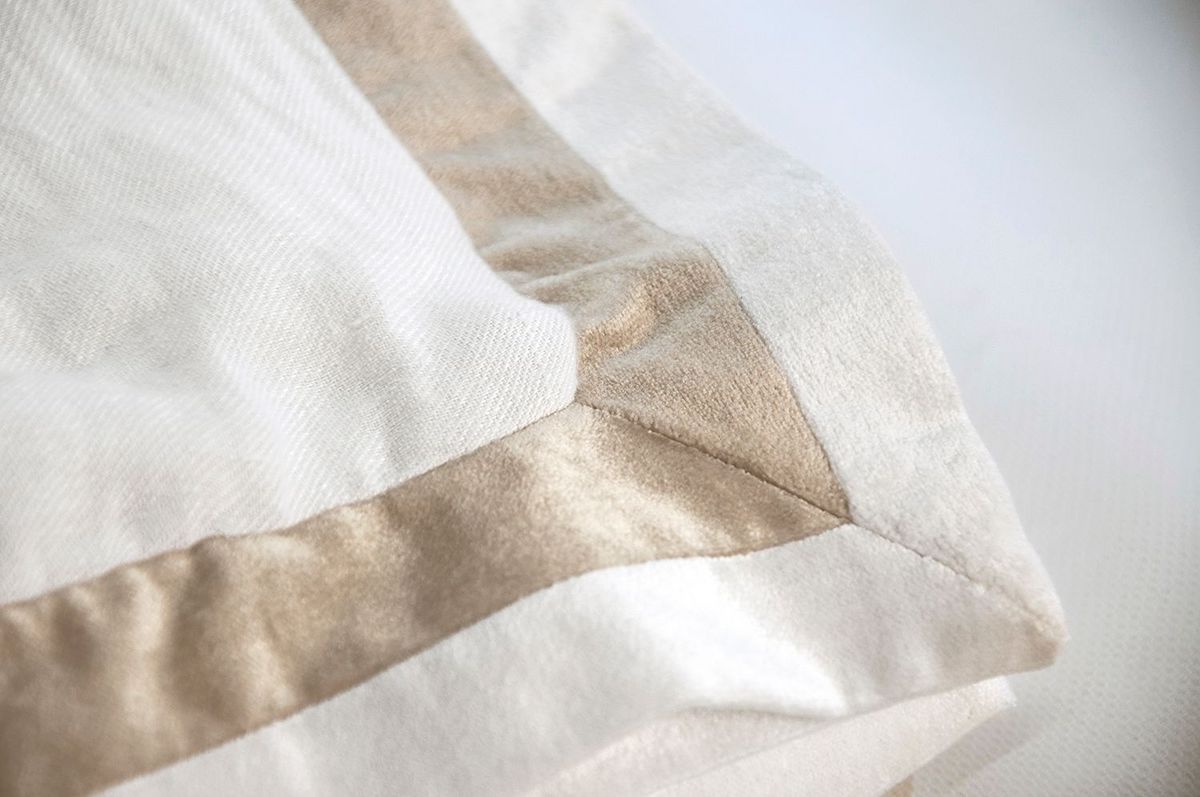 Closeup - Biscotti Double Tux Linen Duvet Set by Kevin O'Brien Studio