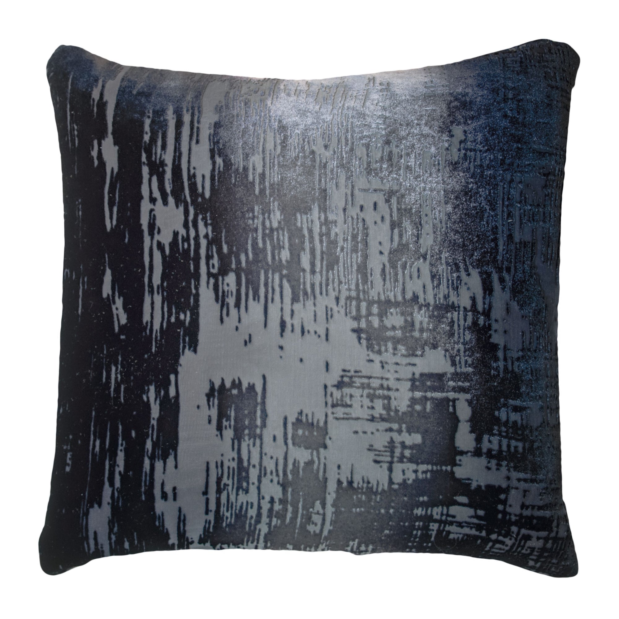 Fig Linens - Smoke Brush Stroke Velvet Pillows by Kevin O’Brien Studio