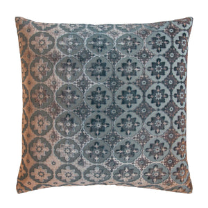 Fig Linens - Small Moroccan Gunmetal Velvet Pillows by Kevin O'Brien Studio