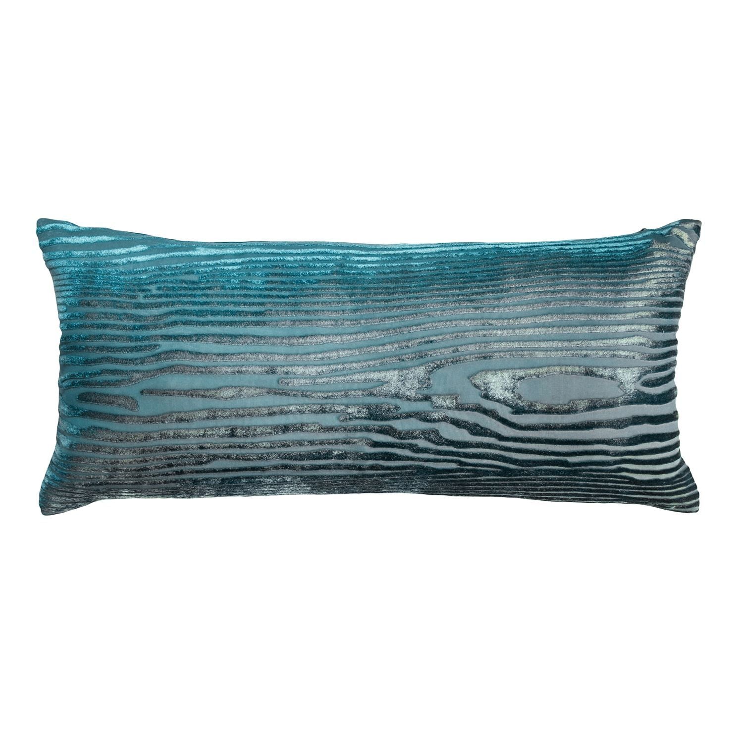 Fig Linens - Pacific Woodgrain Large Boudoir Pillow by Kevin O'Brien Studio