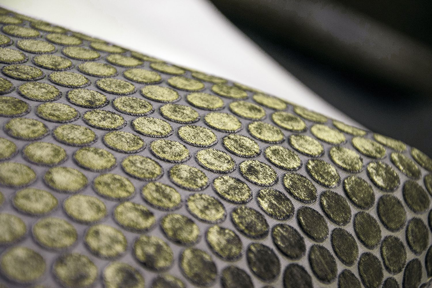 Fig Linens - Oregano Dots Decorative Pillow by Kevin O'Brien Studio - Close up