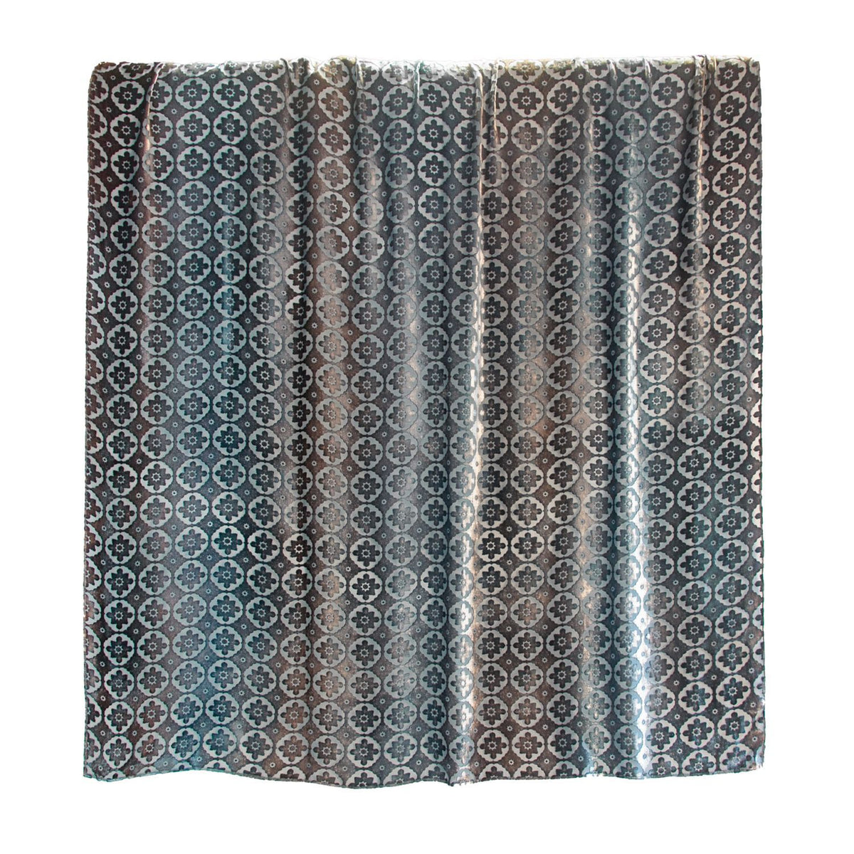 Fig Linens - Gunmetal Small Moroccan Velvet Throw by Kevin O&#39;Brien Studio