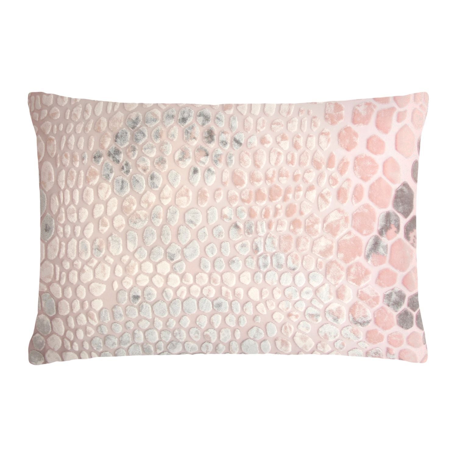 Blush Snakeskin Velvet Pillows by Kevin O'Brien Studio | Fig Linens 