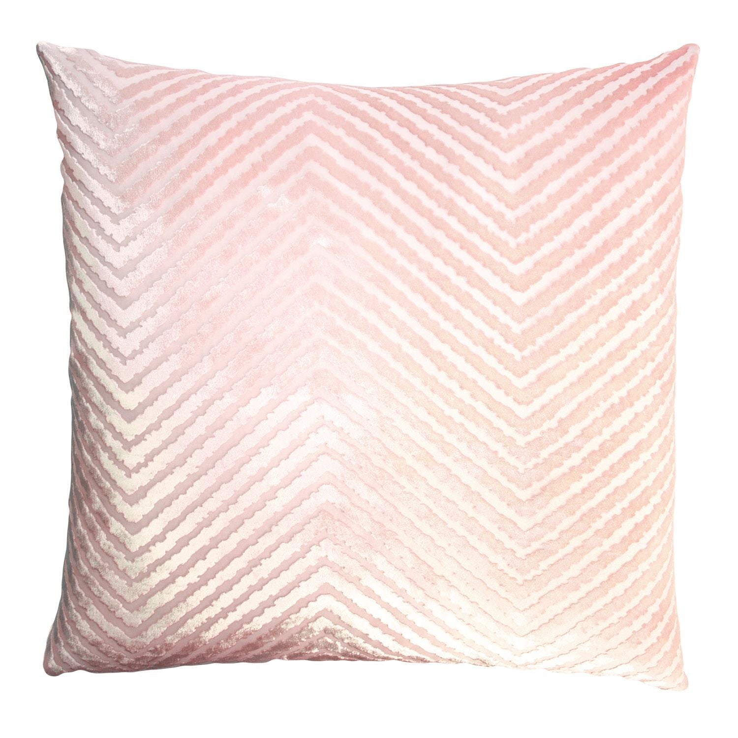 Blush Chevron Decorative Pillow by Kevin O'Brien Studio | Fig Linens