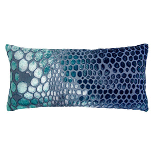 Fig Linens - Shark Snakeskin Velvet Pillows by Kevin O'Brien Studio