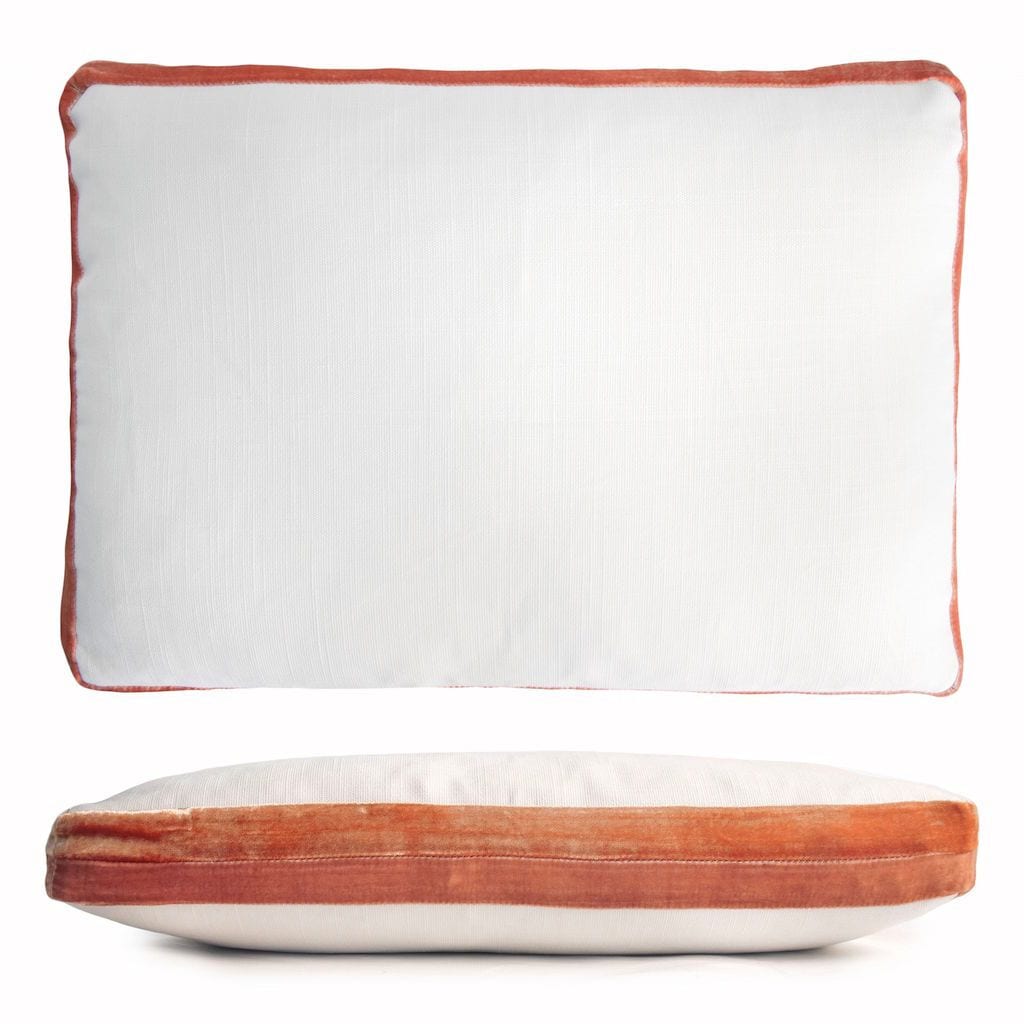 Mango Double Tuxedo Boudoir Pillow by Kevin O&#39;Brien Studio | Fig Linens