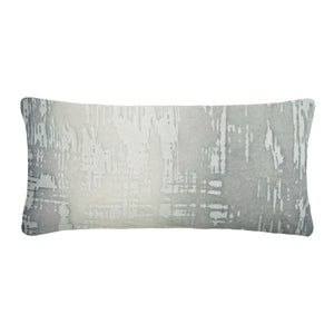 Fig Linens - Brush Stroke Mineral Velvet Boudoir Pillows Kevin O'Brien Studio