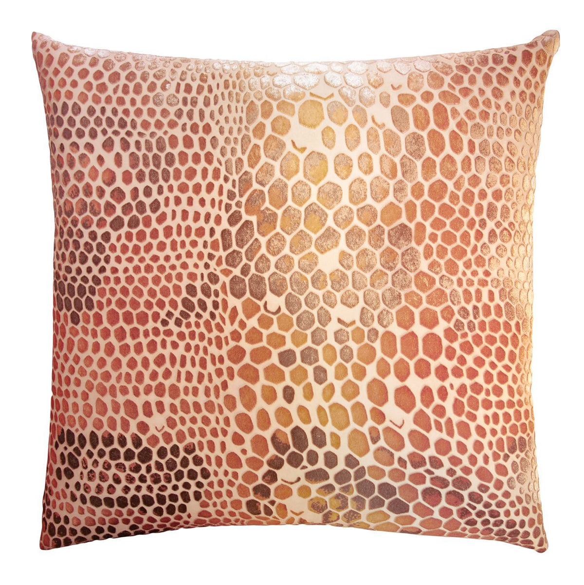 Sunstone Snakeskin Velvet Pillow by Kevin O&#39;Brien Studio | Fig Linens