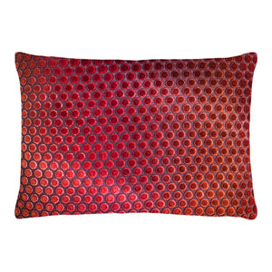 Fig Linens - Wildberry Dots Velvet Boudoir Pillows by Kevin O’Brien Studio