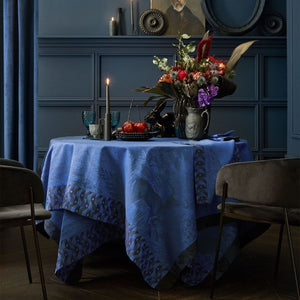 Foret Enchantee Blue Table Linens by Le Jacquard Français | Fig Linens