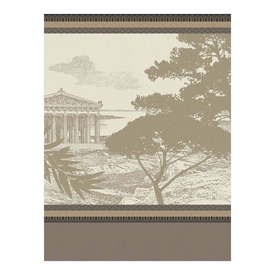 Voyage en Grece Beige Tea Towels by Le Jacquard Français | Fig Linens