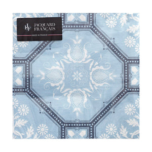 Fig Linens - Hacienda Blue Paper Napkins by Le Jacquard Français - Packaged