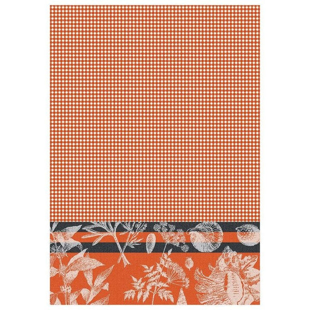 Fig Linens - Abbaye Coral Hand Towels by Le Jacquard Français