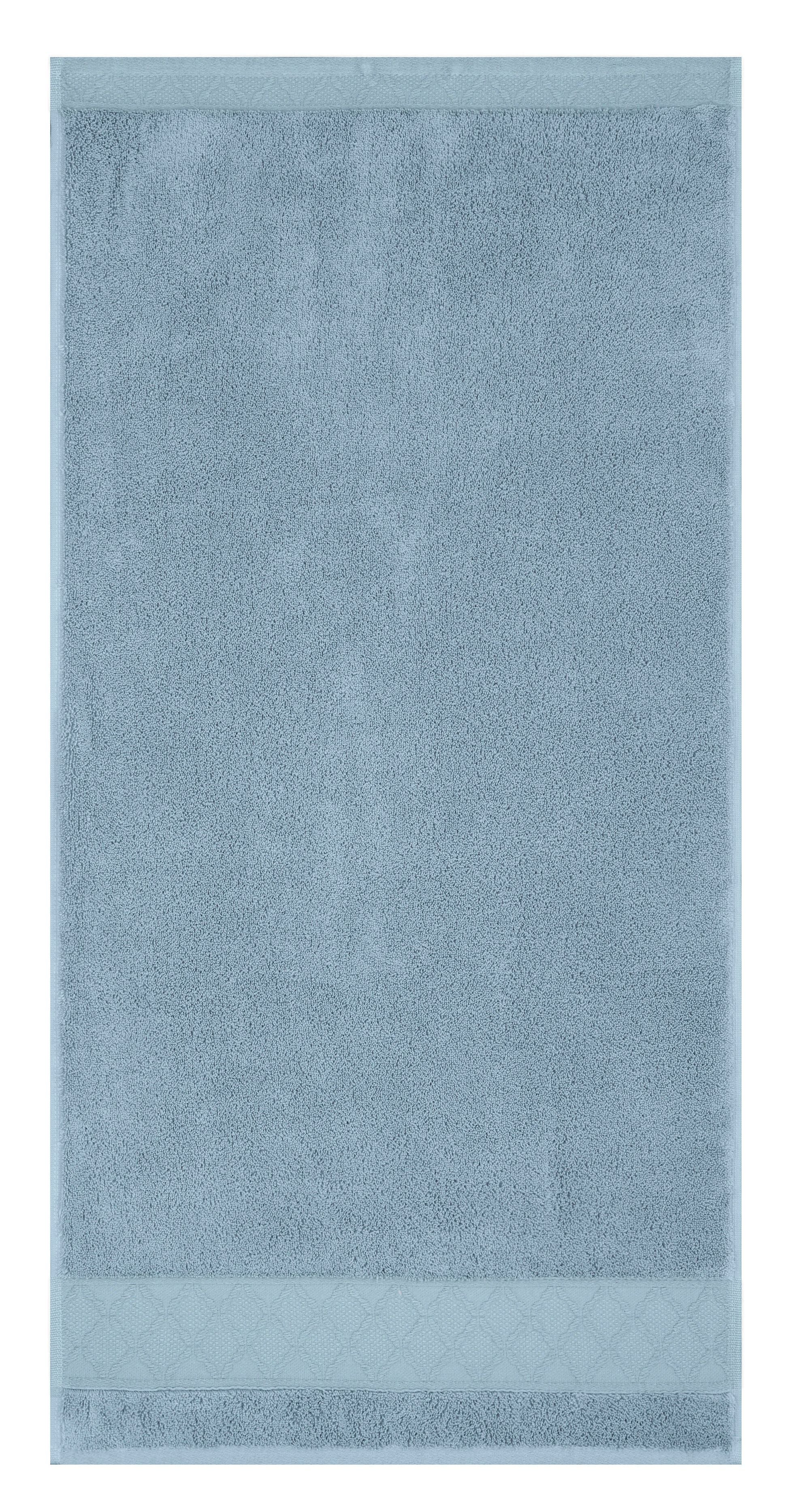Fig Linens - Le Jacquard Français Caresse Blue Ice Bath Towels - Bath Sheet