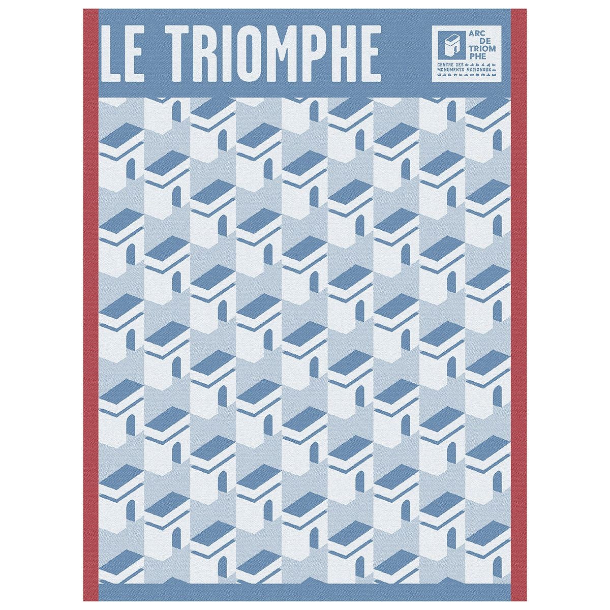 Fig Linens - Arc Triomphe Blue Tea Towels by Le Jacquard Français