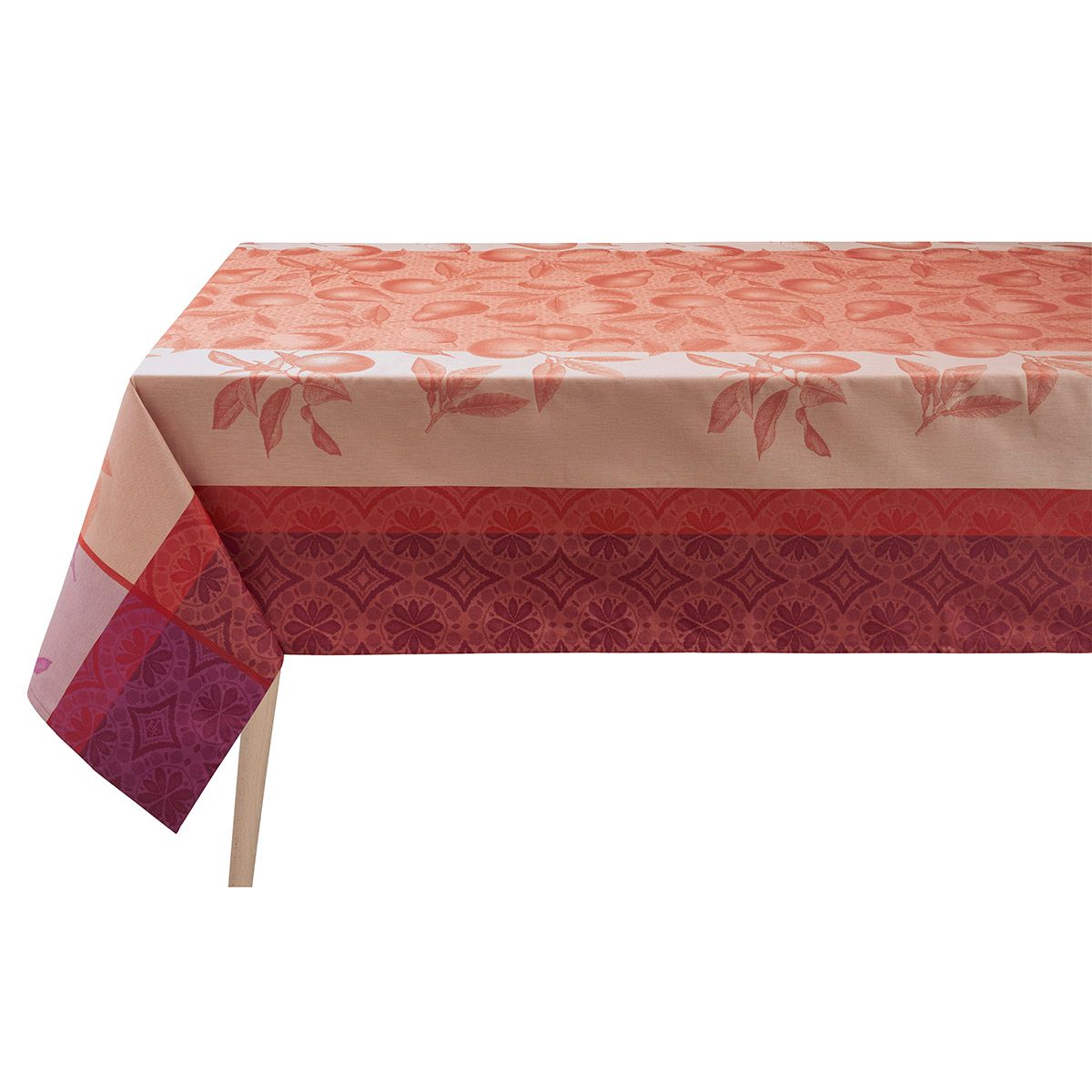 Arrière Pays Pink Tablecloth by Le Jacquard Français | Fig Linens