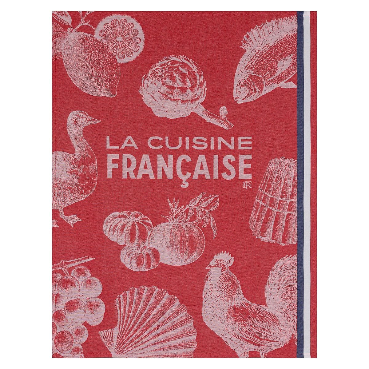 Gastronomie Red Tea Towels by Le Jacquard Français | Fig Linens