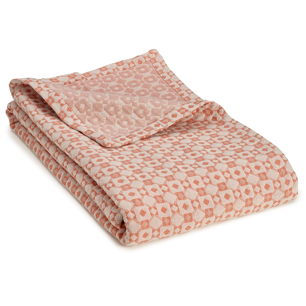Obsession Pink Throw by Le Jacquard Français | Fig Linens and Home