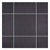 Fig Linens - Armoiries Black Linen Square Tablecloth by Le Jacquard Français