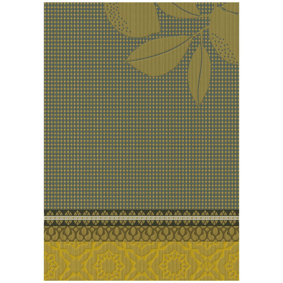 Fig Linens - Sous Les Citronniers Yellow Hand Towels by Le Jacquard Français