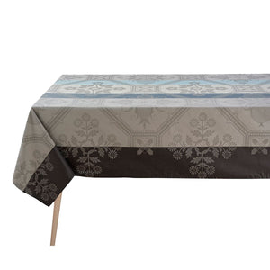 Le Jacquard Francais - Hacienda Blue Coated Tablecloths | Fig Linens
