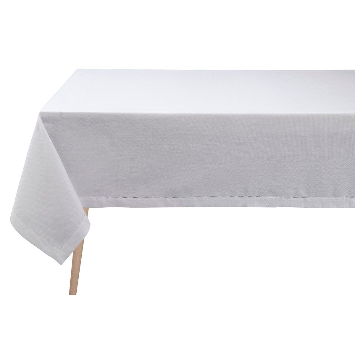 Portofino White Tablecloth by Le Jacquard Français | Fig Linens