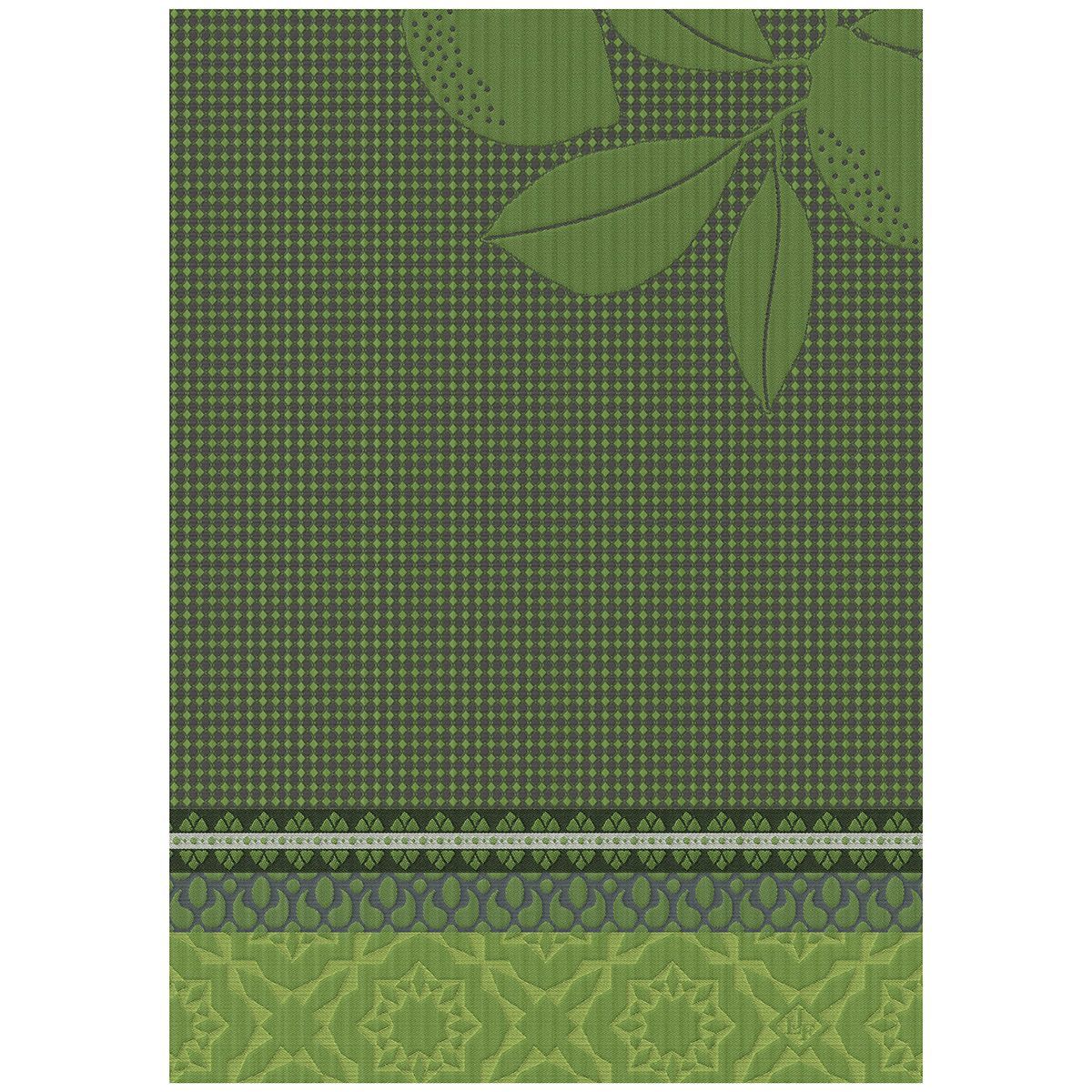 Fig Linens - Sous Les Citronniers Green Hand Towels by Le Jacquard Français