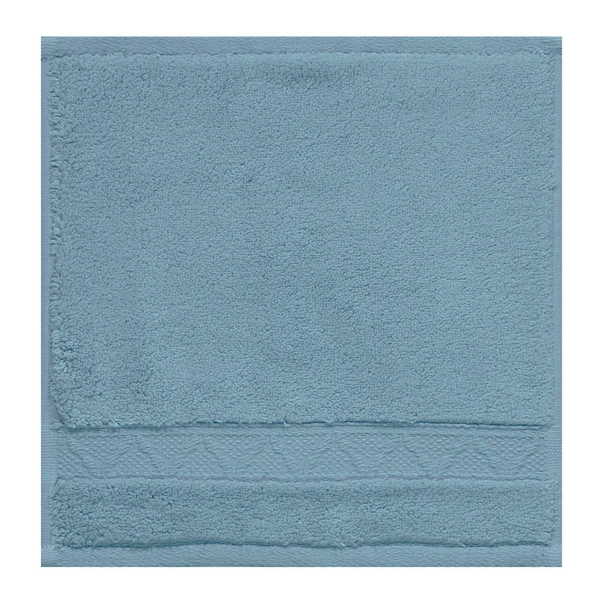 Fig Linens - Le Jacquard Français Caresse Blue Ice Bath Towels - Washcloth
