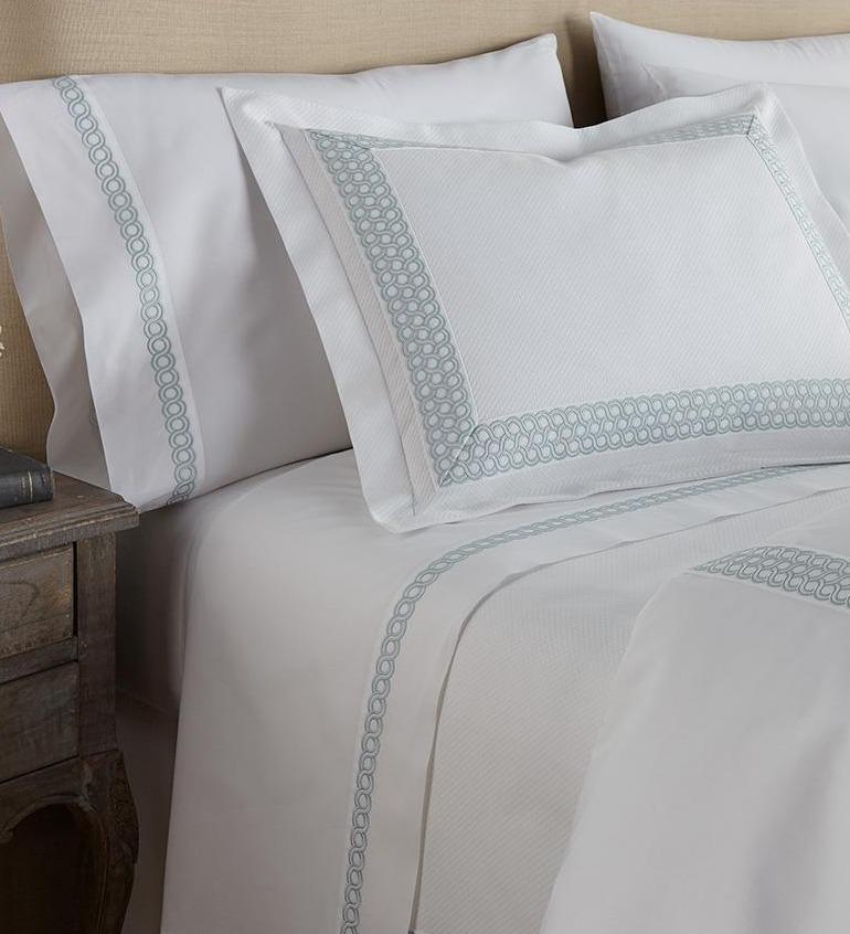 Fig Linens - Savannah Embroidered Percale Bedding by Legacy Home
