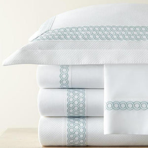 Savannah Embroidered Sateen Bedding by Legacy Home | Fig Linens