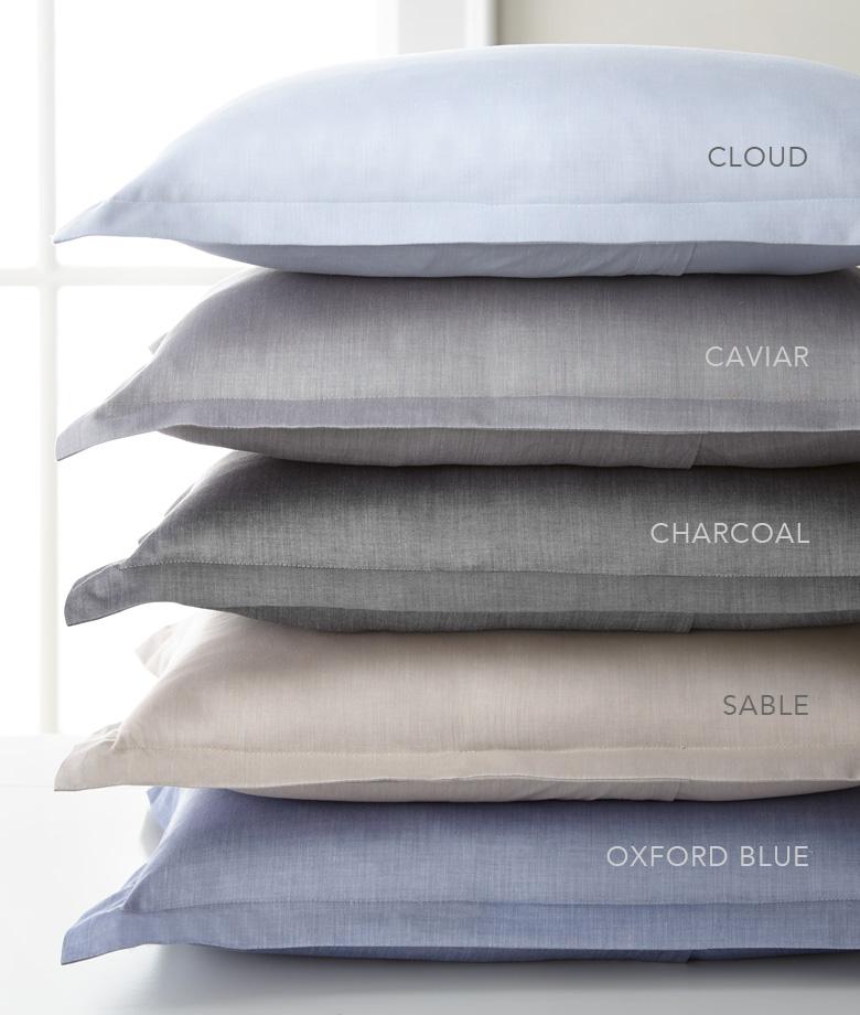 Positano Chambray Shams by Legacy Home | Fig Linens