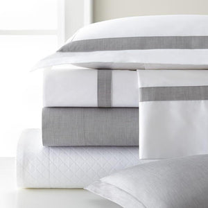 Positano Chambray Borders Bedding by Legacy Home | Fig Linens