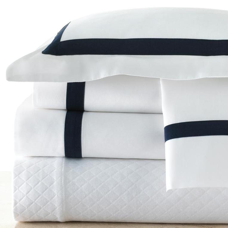 Sedona I White and Navy Bedding by Legacy Home | Fig Linens and Home