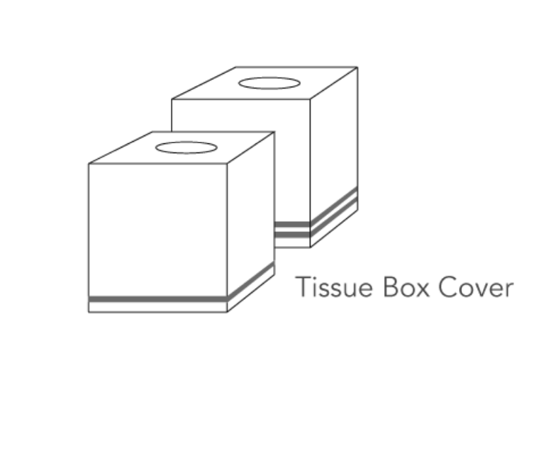 Fig Linens - Duet Tissue Box Covers by Legacy Home