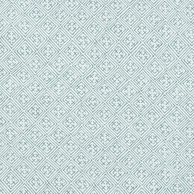 Fig Linens and Home - Laos Bedskirt by Legacy Linens - Aqua Thibaut Fabric