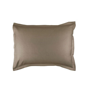 Fig Linens - Gigi Taupe Matelassé Standard Pillow by Lili Alessandra 