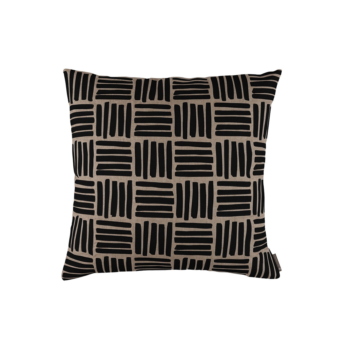 Aspen Dark Sand &amp; Black Pillow by Lili Alessandra | Fig Linens