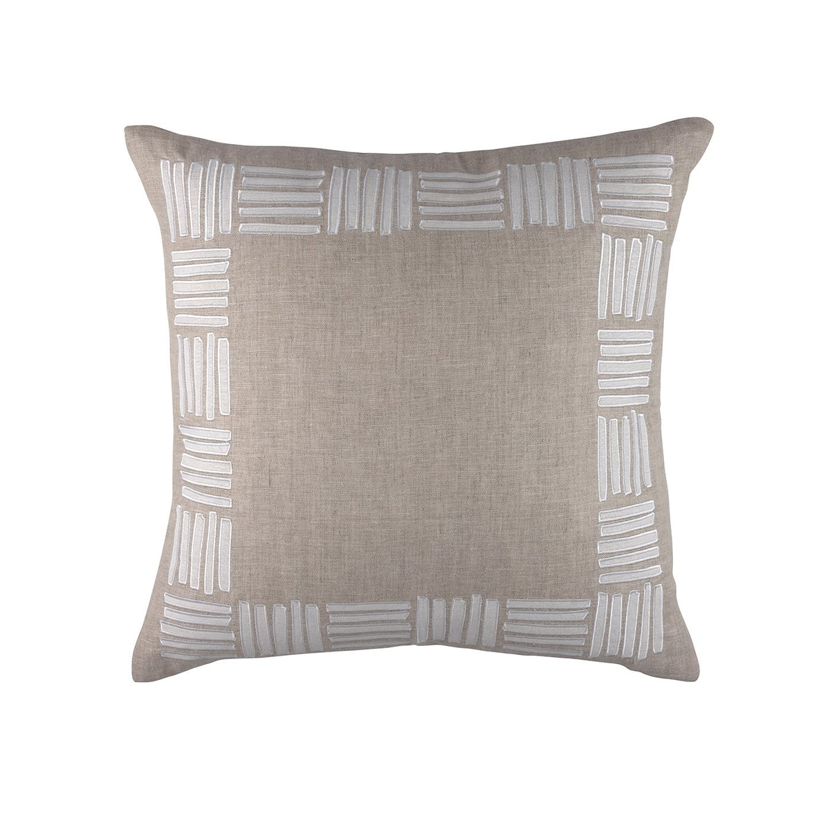 Aspen Natural &amp; White Euro Pillow by Lili Alessandra | Fig Linens