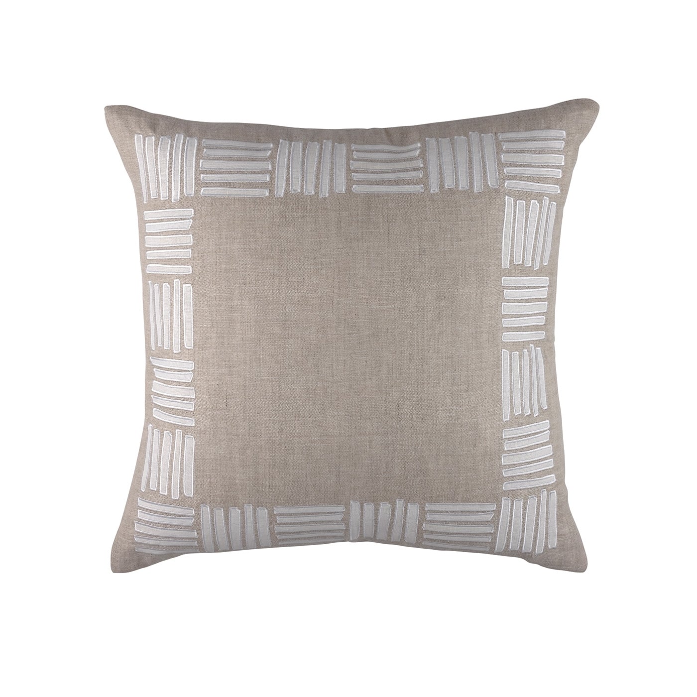 Aspen Natural & White Euro Pillow by Lili Alessandra | Fig Linens