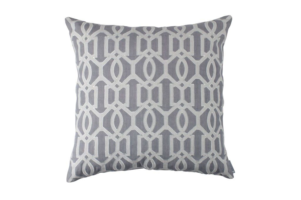 Bracelet Grey Decorative Pillow by Lili Alessandra | Fig Linens