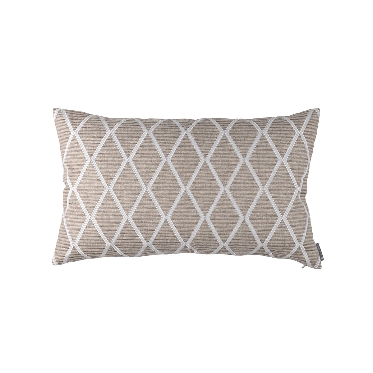 Brook Large Dark Natural &amp; White Pillows by Lili Alessandra | Fig Linens