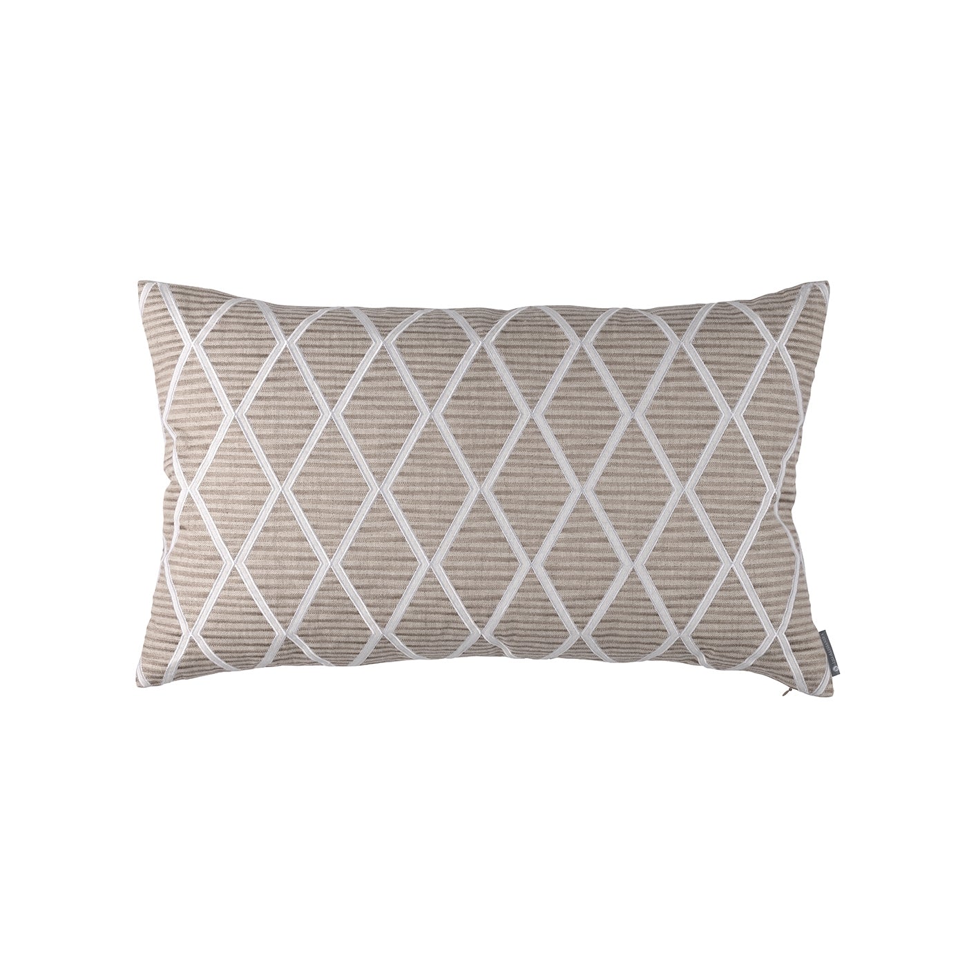 Brook Large Dark Natural & White Pillows by Lili Alessandra | Fig Linens