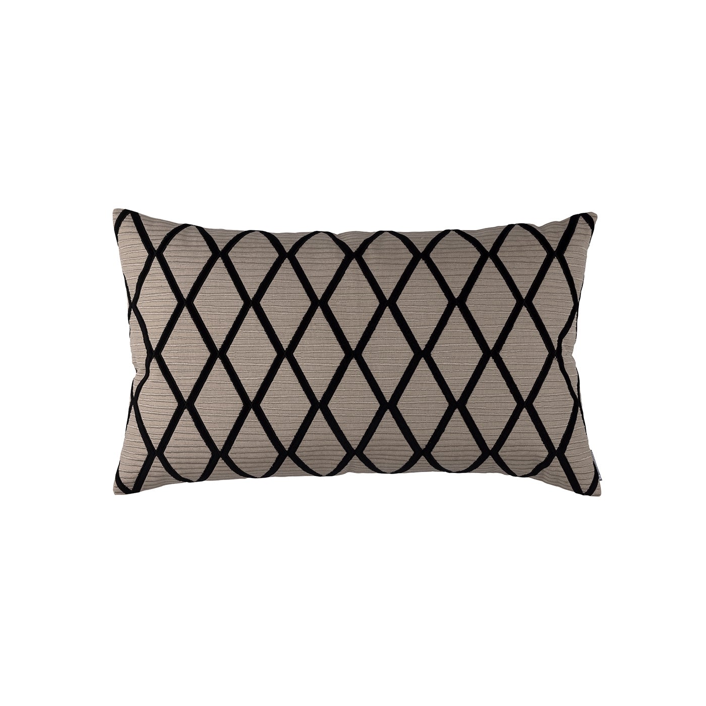 Brook Large Dark Sand & Black Pillows by Lili Alessandra | Fig Linens