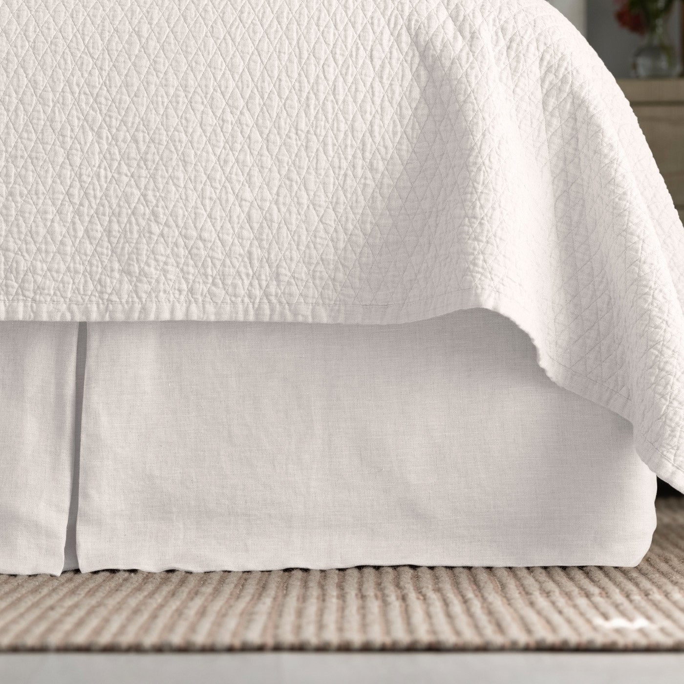 Dawn White Bed Skirt by Lili Alessandra | Fig Linens and Home
