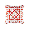 Franco White & Vermillion Pillow by Lili Alessandra | Fig Linens
