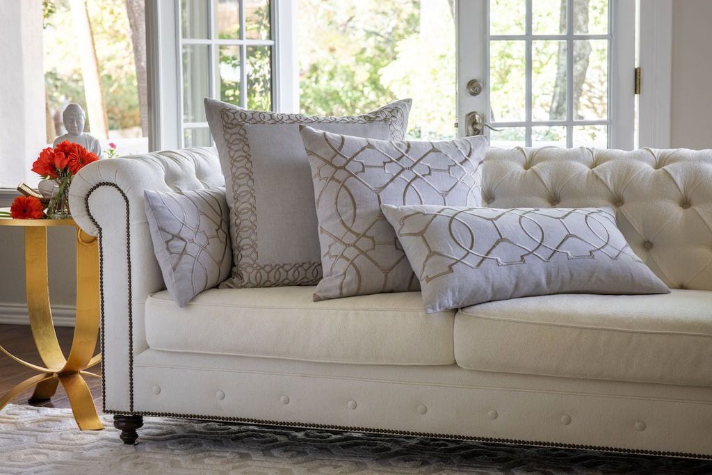 Fig Linens - Magic Sand Decorative Pillow by Lili Alessandra - Lifestyle