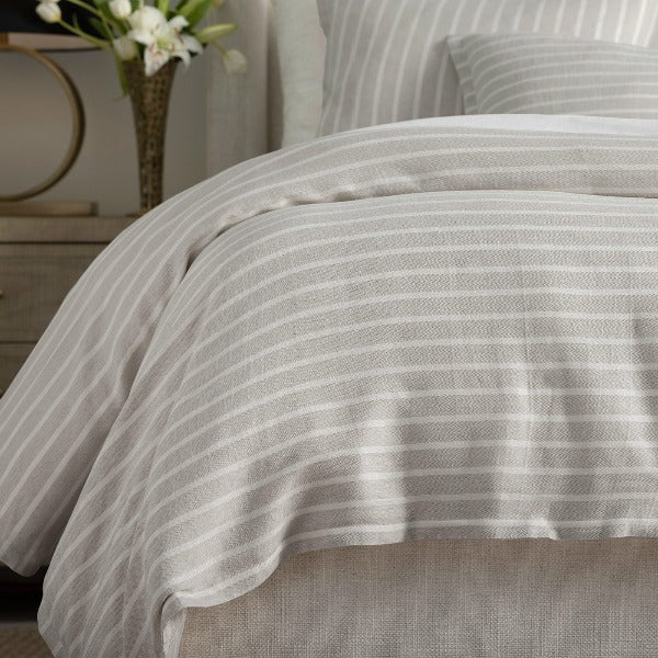 Lili Alessandra Eco-Friendly Bedding - Meadow Stripe Duvets and Pillows at Fig Linens
