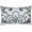 Mozart White & Silver Lumbar Pillow by Lili Alessandra | Fig Linens